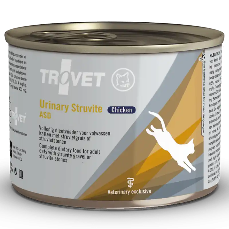 Trovet Kattenvoer Urinary struvite Chicken ASD 200 gr Beperkte Voorraad