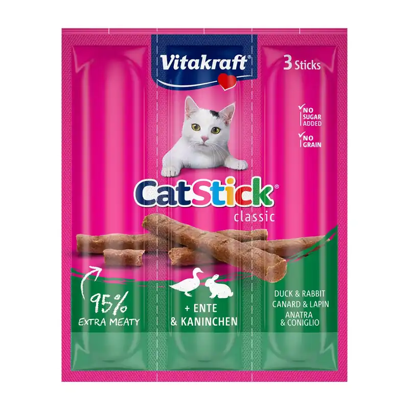 Vitakraft Cat Stick mini eend en konijn 18 gr Bestel Nu