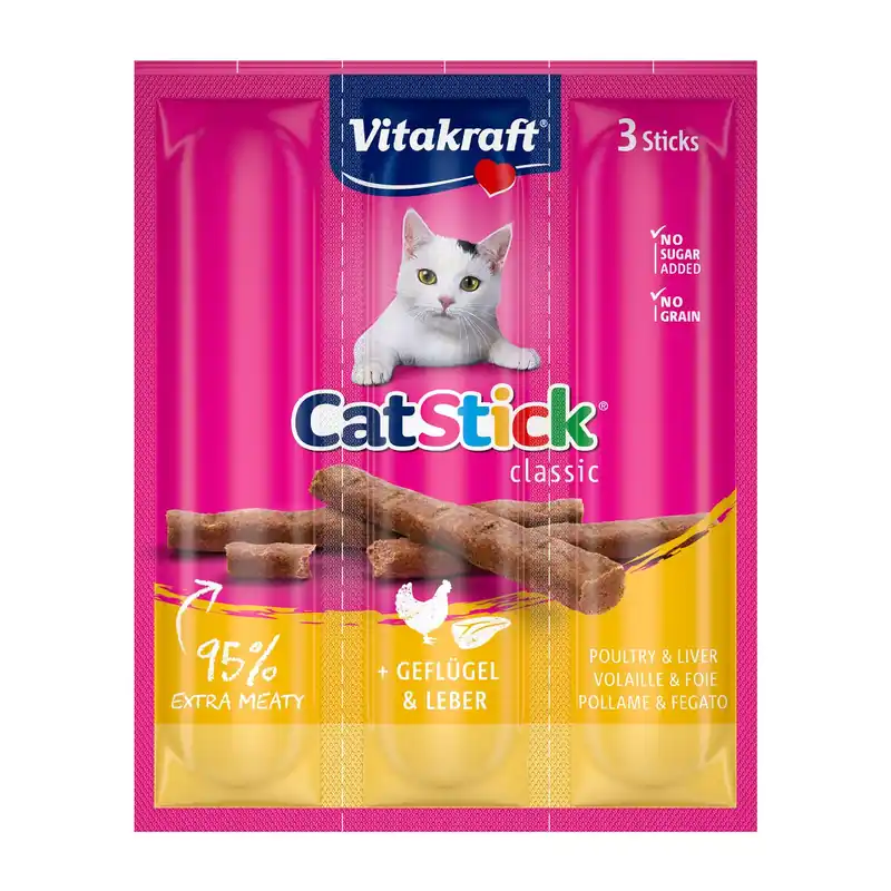 Vitakraft Cat Stick mini gevogelte en lever 18 gr Koop Online