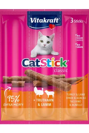 Koop Online Vitakraft Cat Stick mini kalkoen en lam 18 gr