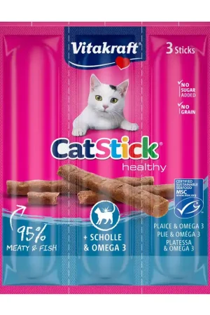 Vitakraft Cat Stick mini schol en omega-3 18 gr Hoge Kwaliteit