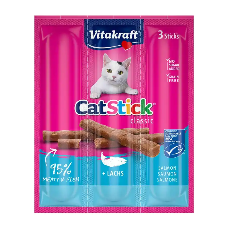 Hoge Kwaliteit Vitakraft Cat Stick zalm MSC 18 gr