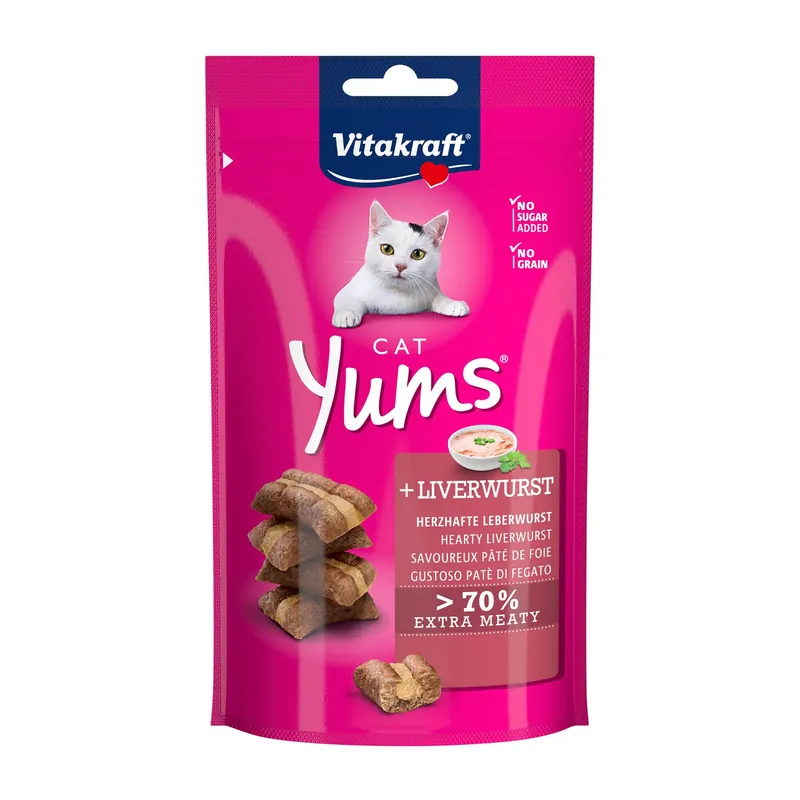 Vitakraft Cat Yums leverworst 40 gr Finale Uitverkoop