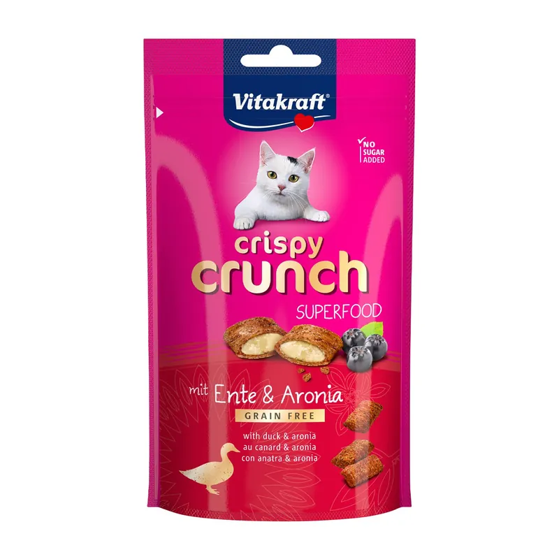 Vitakraft Crispy Crunch eend en aronia 60 gr Laatste Versie