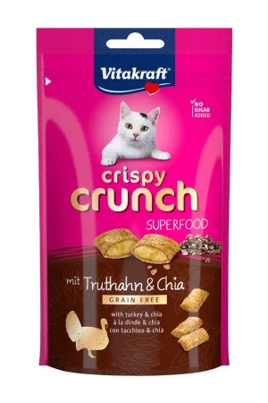 Vitakraft Crispy Crunch kalkoen en chia 60 gr Fabrieksprijs