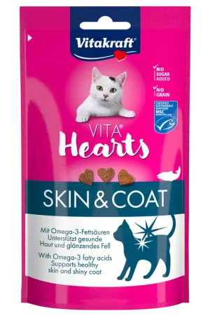 Betrouwbaar Vitakraft Hearts Skin & Coat 40 gr