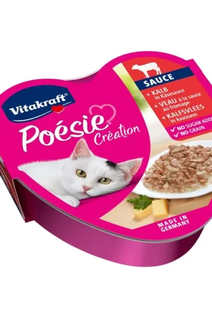 Laatste Versie Vitakraft kattenvoer Poésie Création Kalfsvlees in Kaassaus 85 gr
