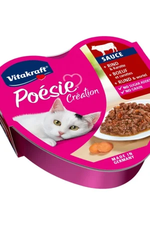 Vitakraft kattenvoer Poésie Création Rund en Wortel in Saus 85 gr Rechtstreeks Van De Fabrikant