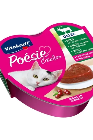 Vitakraft kattenvoer Poésie Création Wild in Cranberrygelei 85 gr Populair
