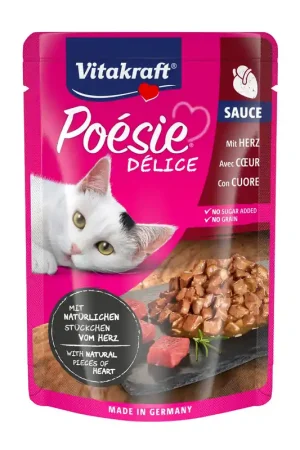 Vitakraft kattenvoer Poésie Déli Sauce hart 85 gr Finale Uitverkoop