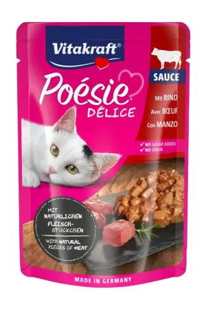 Vitakraft kattenvoer Poésie Déli Sauce rund 85 gr Bestel Nu