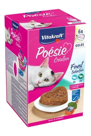 Vitakraft kattenvoer Poésie Gelée multipack 6 x 85 gr Actieprijs