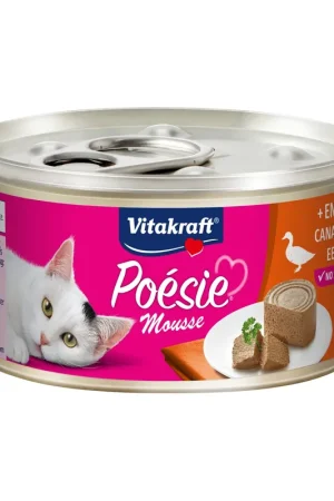 Vitakraft kattenvoer Poésie Mousse eend 85 gr Aanbieding