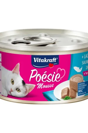 Gereduceerde Prijs Vitakraft kattenvoer Poésie Mousse zalm 85 gr