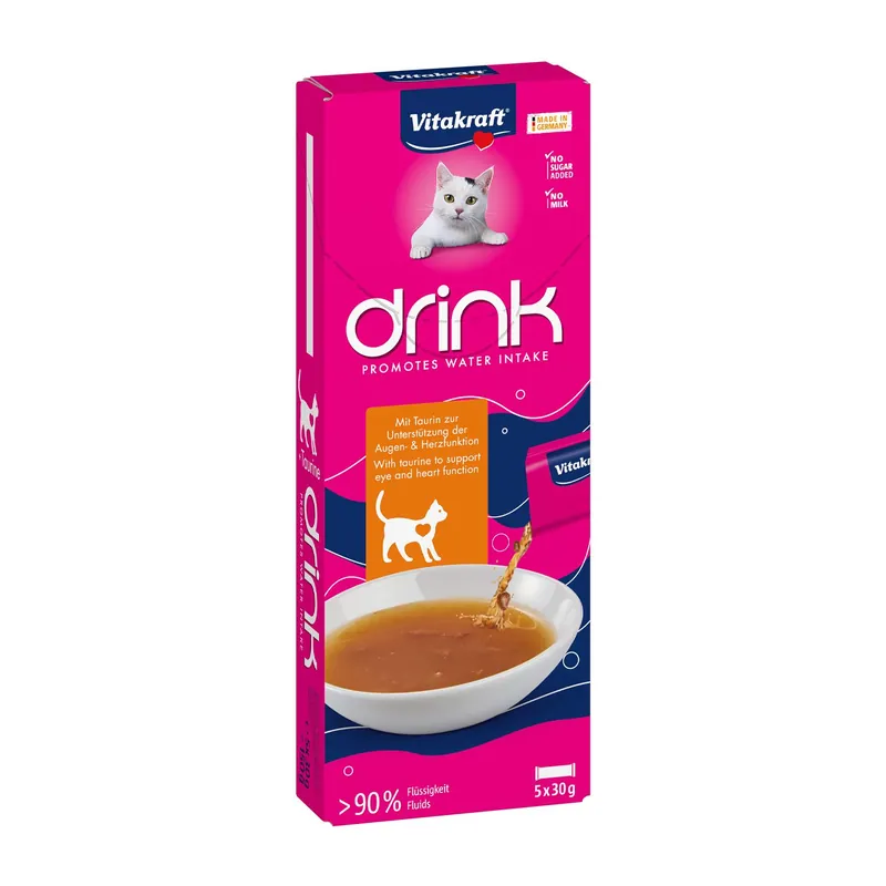 Express Levering Vitakraft Vita Drink Kip met Taurine 5 x 30 gr