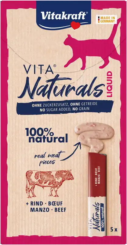 Vitakraft Vita Naturals Liquid Snack Rund 5 st Op = Op