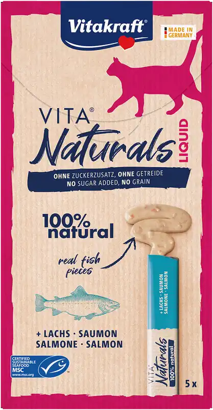Veilige Betaling Vitakraft Vita Naturals Liquid Snack Zalm 5 st