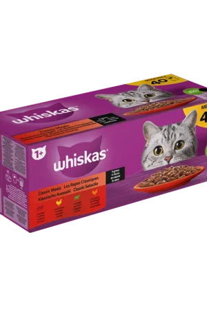 Aanbieding Whiskas Kattenvoer Adult Classic Selectie in Saus 40 x 85 gr