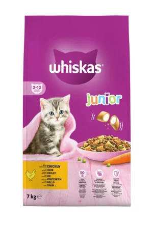 Snelle Levering Whiskas Kattenvoer Junior Kip 7 kg