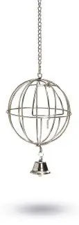 Flitsaanbieding Beeztees chroom voederbal met deur 12 cm