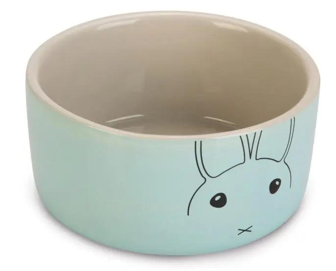 Beeztees voerbak konijn Joela grijs/mint Snelle Levering