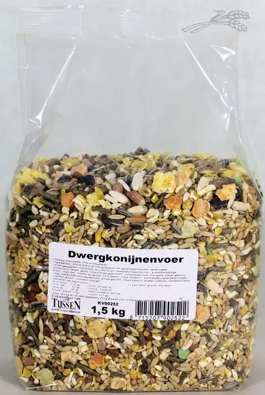 Dwergkonijnenvoer 1,5 kg Bestseller