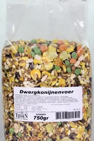 Dwergkonijnenvoer 750 gr Dagaanbieding