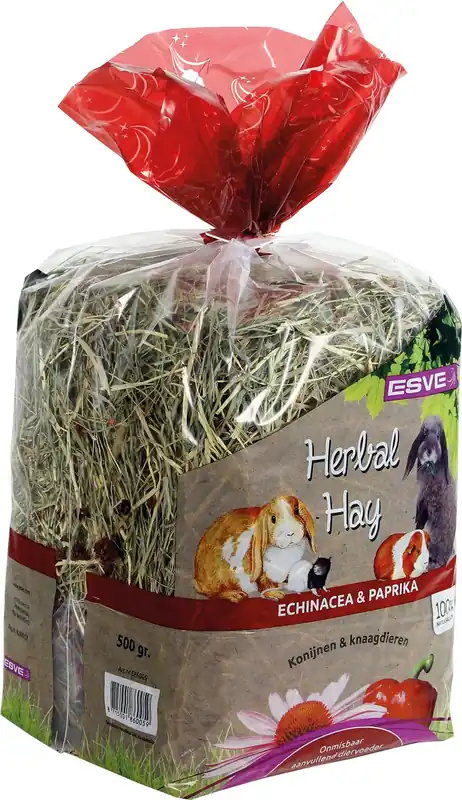 ESVE Herbal Hay echinacea en paprika 500 gr Direct Beschikbaar