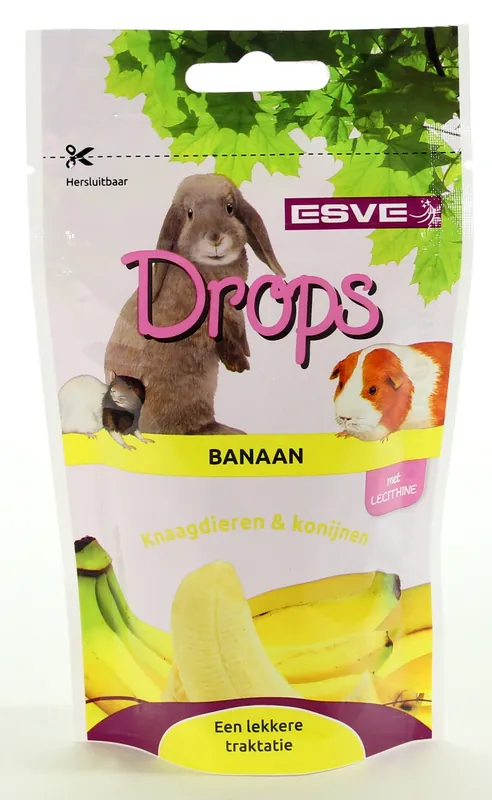 ESVE Knaagdier Drops Banaan 75 gr Voordeelprijs