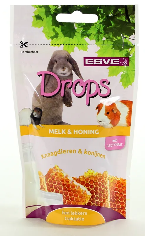 Beste Prijs ESVE Knaagdier Drops Melk & Honing 75 gr