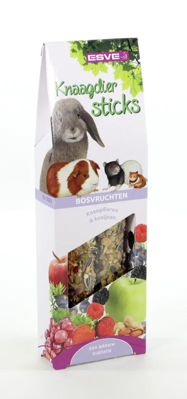 Seizoensaanbieding ESVE Knaagdiersticks Bosvruchten 2 st