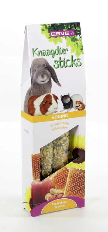 ESVE Knaagdiersticks Honing 2 st Betrouwbaar