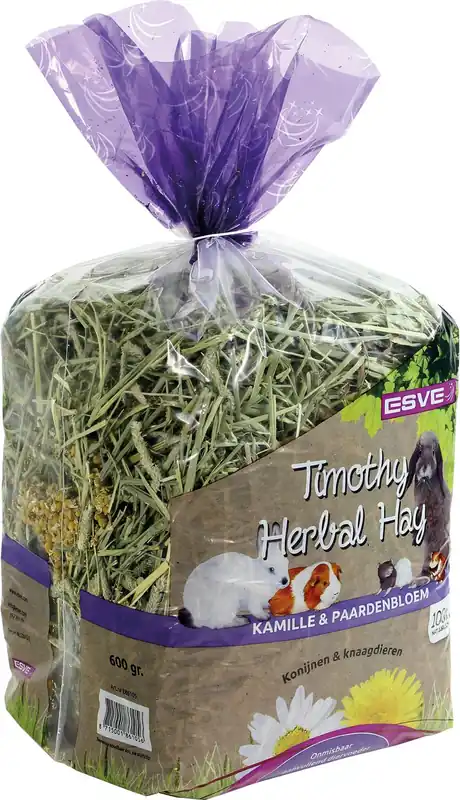 ESVE Timothy Herbal Hay kamille en paardenbloem 600 gr Gecertificeerd