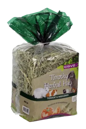 Direct Verzonden ESVE Timothy Herbal Hay Tomaat & Weegbree 600 gr