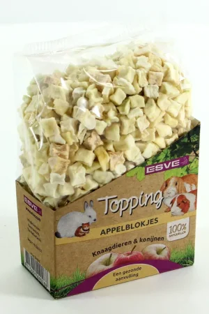 ESVE Topping Appelblokjes Knaagdier 100 gr Lage Prijs