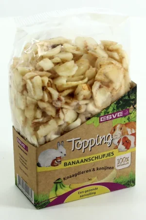 Nieuw ESVE Topping Banaanschijfjes Knaagdier 180 gr