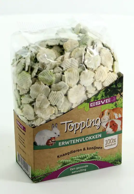 ESVE Topping Erwtenvlokken Knaagdier 225 gr Direct Verzonden