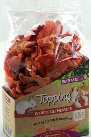 ESVE Topping Wortelschijfjes Knaagdier 150 gr Voordeelprijs