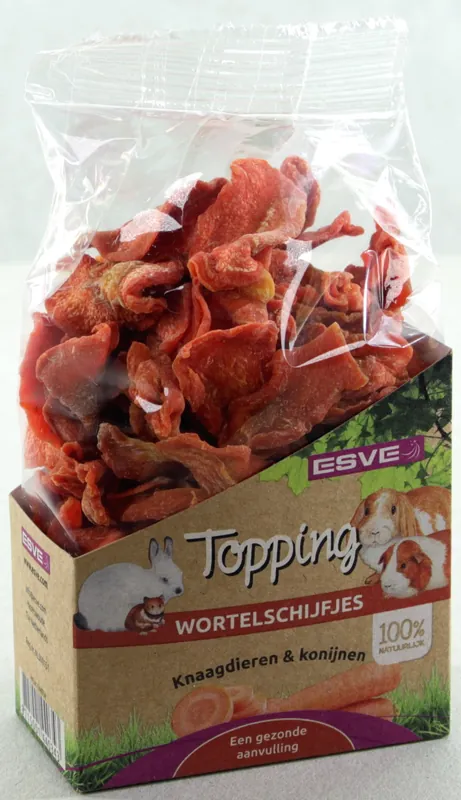 ESVE Topping Wortelschijfjes Knaagdier 150 gr Voordeelprijs