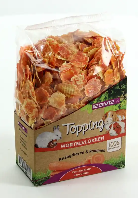 ESVE Topping Wortelvlokken Knaagdier 150 gr Korting
