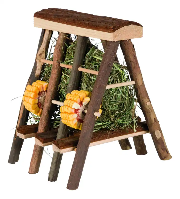 Bestseller Trixie PURE NATURE hooiruif met hooi en maïsringen