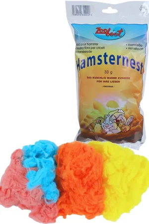Fabrieksprijs Zoobest hamsterwol 4-kleuren 30 gr
