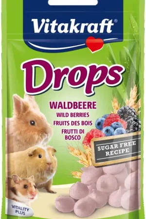 Koopje Vitakraft Drops bosbessen 75 gr