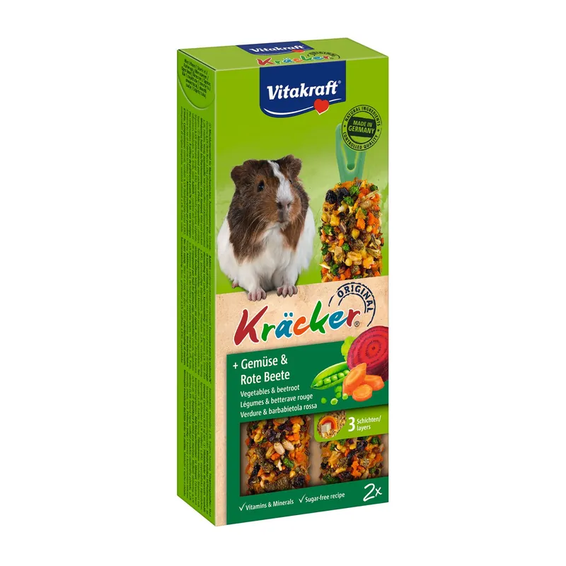 Vitakraft Kräcker Original cavia - groente en bieten 2 st Populair