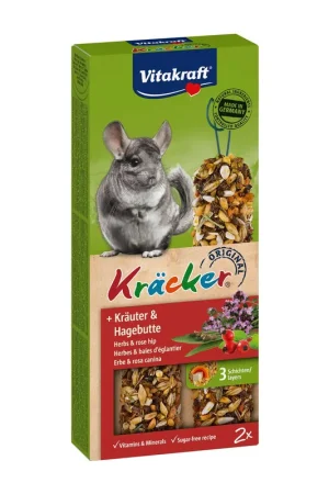 Lage Kosten Vitakraft Kräcker Original chinchilla - kruiden en rozenbottel 2 st