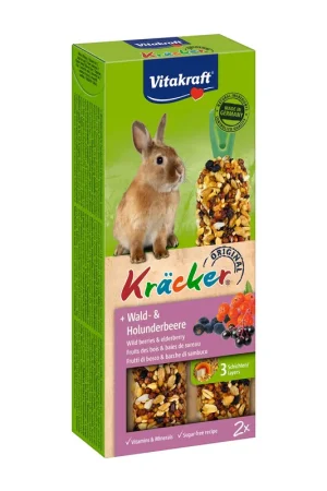 Vitakraft Kräcker Original konijn - bos- en vlierbessen 2 st Tijdelijk Beschikbaar
