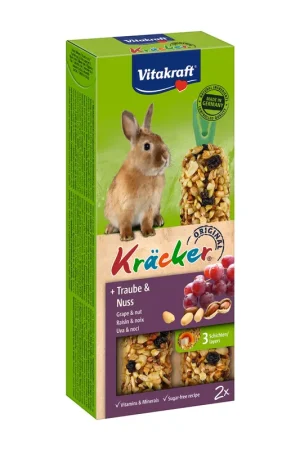Gecertificeerd Vitakraft Kräcker Original konijn - druif en noot 2 st