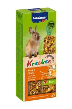 Vitakraft Kräcker Original konijn - honing en spelt 2 st Aanbieding