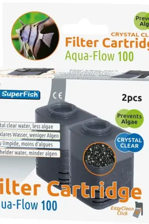 Fabrieksprijs SuperFish Aqua-Flow 100 Crystal Clear cartridge 2 st