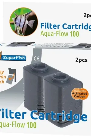 Populair SuperFish Aqua-Flow 100 Easy-Click cartridge 2 st